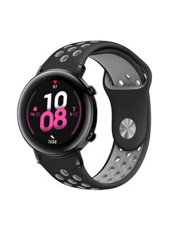 PROMASS Dot Silicon Replacement Band For Huawei Watch GT 2 42mm Black Cool Grey 