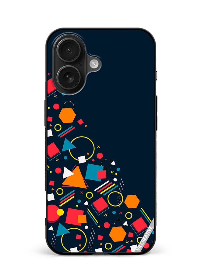 VR CREATIVE Protective Case Cover For Apple iPhone 16 Abstract Design Multicolour