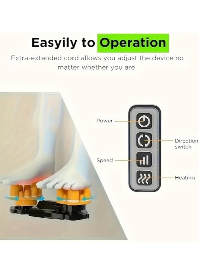 Arabest Foot Massager Machine Shiatsu Foot and Calf Massager with Heat, Deep Rolling Massage for Plantar Fasciitis Relief, Electric Foot Massager Promotes Blood Circulation, Gifts for Women & Men  - Image 2