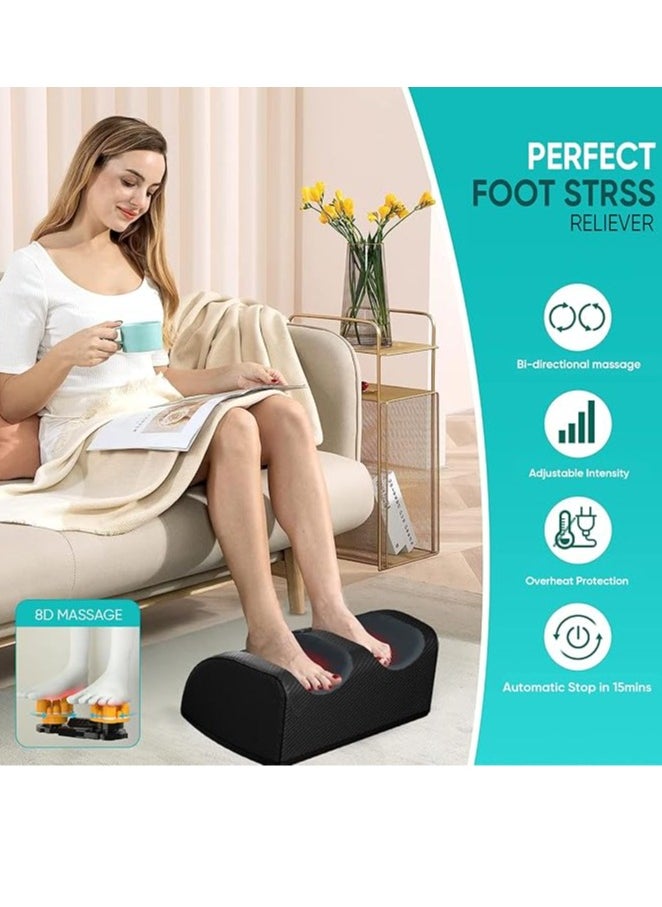 Arabest Foot Massager Machine Shiatsu Foot and Calf Massager with Heat, Deep Rolling Massage for Plantar Fasciitis Relief, Electric Foot Massager Promotes Blood Circulation, Gifts for Women & Men  - Image 5