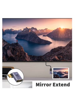 Excefore Mini HDMI to HDMI Adapter 8K, 3 Pcs 90 Degree Left and Right Angle Mini HDMI Male to HDMI Female Adapter, 48Gbps Mini HDMI Adapter, for Camera, HDTV, Projector, Laptop and Tablet  - Image 5