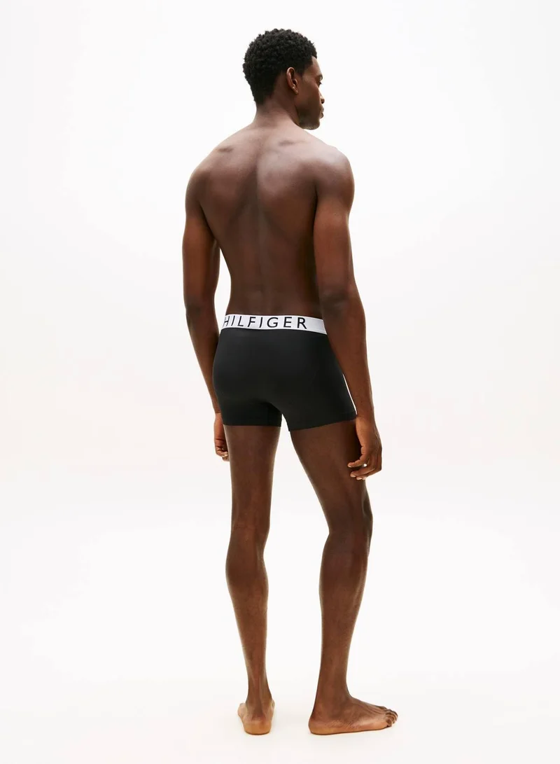 Tommy Hilfiger Black/Black/Black White Wb 3 Pack Cooling Tech Trunks for Men | Best Price UAE