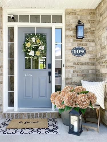 ZYTUYO 5 Pcs Light Coffee Silk Hydrangeas Artificial Flower Boho 20 Faux Hydrangeas for Fall Indoor Home Decor Spring Kitchen Living Room Outdoor Porch Wedding Flower Arrangement - Image 3
