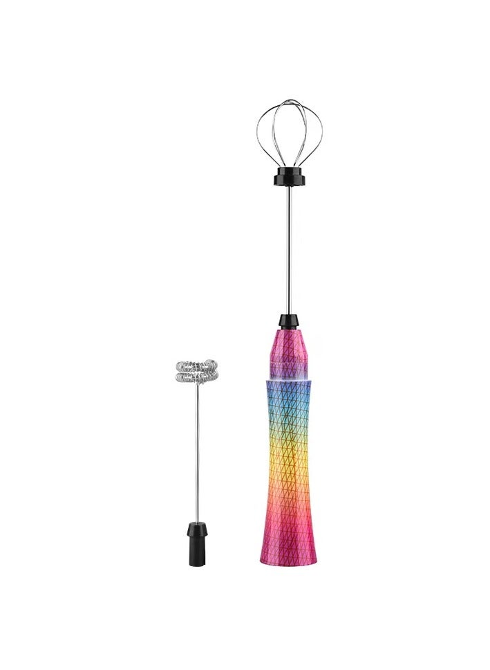 Tornado Keratiner All-metal body texture Rechargeable Milk Frother Handheld Milk Foamer Electric Portable Handy Drink Mixer Coffee Blender USB Whisk Mixer for Latte, Matcha Tea, Cappuccino, Hot Chocolate - Image 1