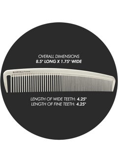 Sam Villa Signature Series Wide Cutting Comb Ivory  - Image 3