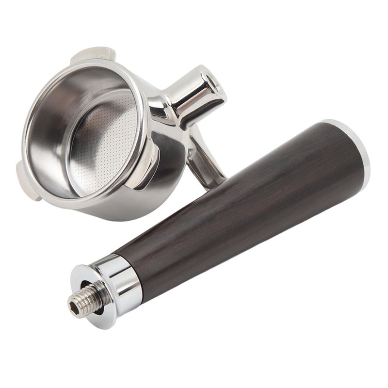 Dual Spout Portafilter Handle 54MM Fits 870 880 Detachable Stainless Steel Type A Purple Sandalwood - Image 4
