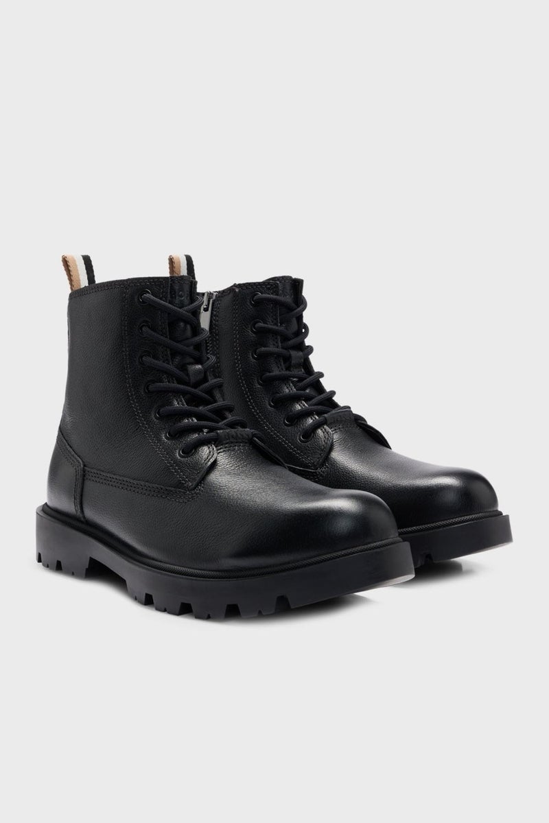 BOSS Leather Zippered Ankle Boots Men's Boots 50503557 001  - Image 3