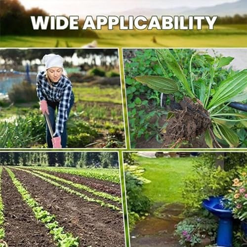 PANCA 6-Claw Weeder Hand Tool for Gardening | 40cm Heavy-Duty Steel Weed Puller with Rubber Grip Handle | Manual Lawn Weeding Tool for Garden, Farm & Plant Pots | Soil Digger & Grass Remover - Image 4