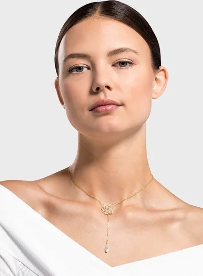 Generic Swarovski Lotus Pendant Necklace  - Image 3