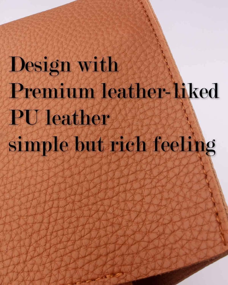 JESMINI Tissue Box Cover Large Rectangular – Plus Size Leather Tissue Box Holder with Bottom Belt [, Camel Brown] Long Rectangle Tissue Holder for Bathroom/Car/Office Decor - Image 5