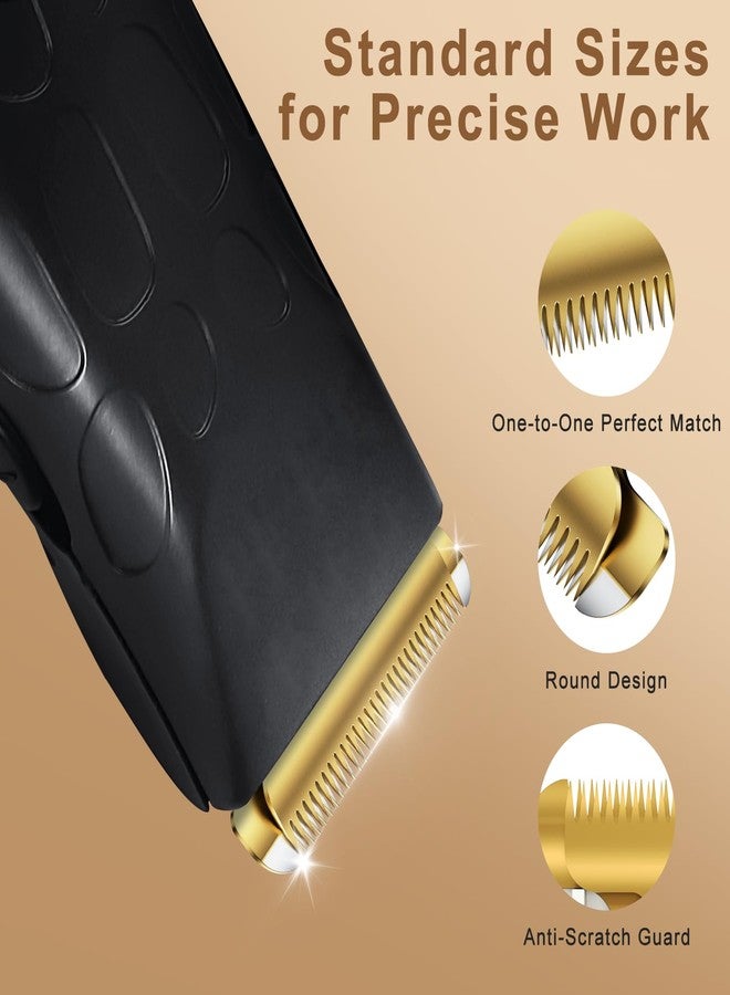 CR8GR8 2 Pack Professional Peanut Replacement Blade-Precision-Ground for Smooth Cutting， Snap-On Compatible with Wahl Peanut Clippers & Trimmers #2068-300, White/Gold - Image 4