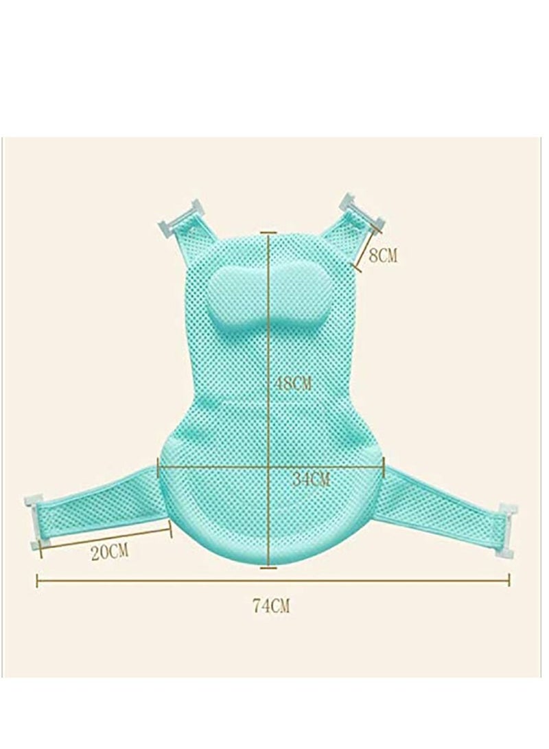 Baby Bath Net, Bathtub Shower Cradle Support Thicken Pad Bathroom Accessories Adjustable For NewBorn Toddler - Image 3