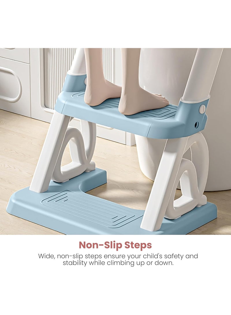 كرسي تدريب الأطفال على الحمام مع سلم متعدد الاستخدامات – قابل للطي - Image 5