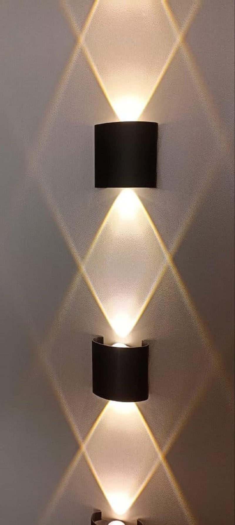 SEER® Wall Lights 2watt Up Down 2 Ray Oval Shape IP65 Warm White Wall Light Body olor Black Metal 3000k Indoor Outdoor House Showroom Office Restaurant Bedroom Living Room Cafe Bar Corridor Balcony - Image 4