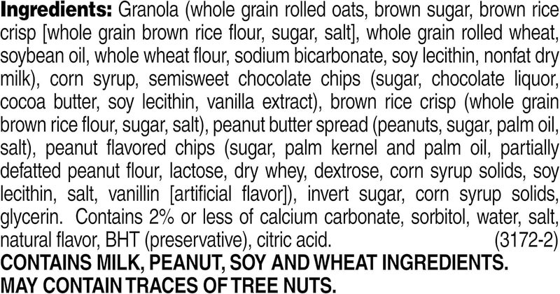 Quaker ألواح جرانولا كويكر القابلة للمضغ، زبدة الفول السوداني ورقائق الشوكولاتة، 58 قطعة - Image 3