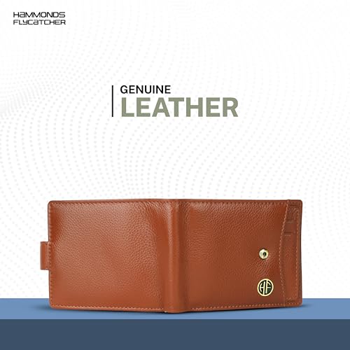 HAMMONDS FLYCATCHER Wallet for Men Leather Original, Mens Wallet, Leather Wallets for Men Stylish, Bi-Fold Wallets for Man, 5 Card Slots, Easy Access Card Slots, Coin Pocket, Gift for Mens - Tan - Image 4
