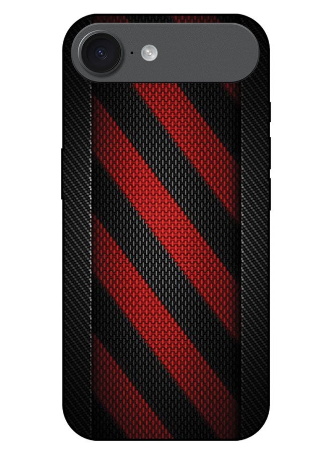EYE CATCH Printed Protective Case Cover For Apple iPhone 17 AIR  -  Red & Black Pattern