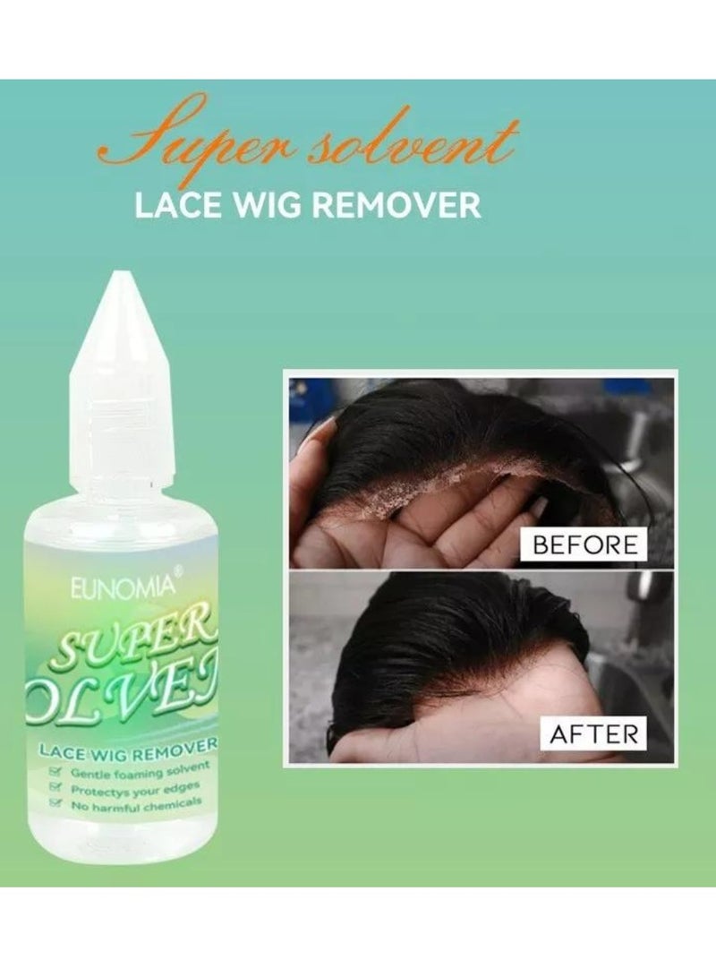 EUNOMIA Lace Wig Remover Super Solvent Gentle on Skin Hairline and Wigs Lace Wigs and Hair Extension Remover Gentle Foaming Protect Edge Non Greasy Quickly Dissolve Wig Lace Wig Tape Remover  - Image 2
