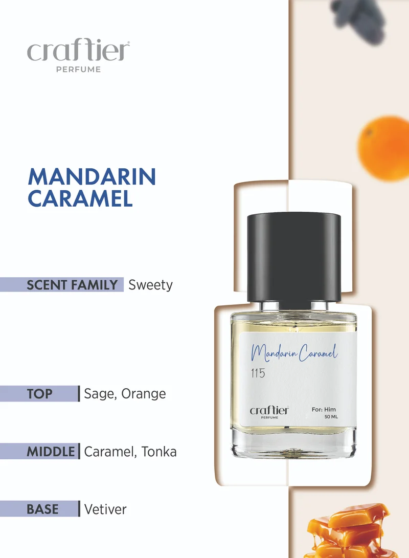 Craftier Perfume Inspired-Scandal MANDARIN CARAMEL - Inspired of-SCANDAL, Eau De Parfum for Men - 50ml, Long Lasting Sweety Fragrance Upto 16 Hrs, Travel Size Men's Perfume for Men | Best Price UAE