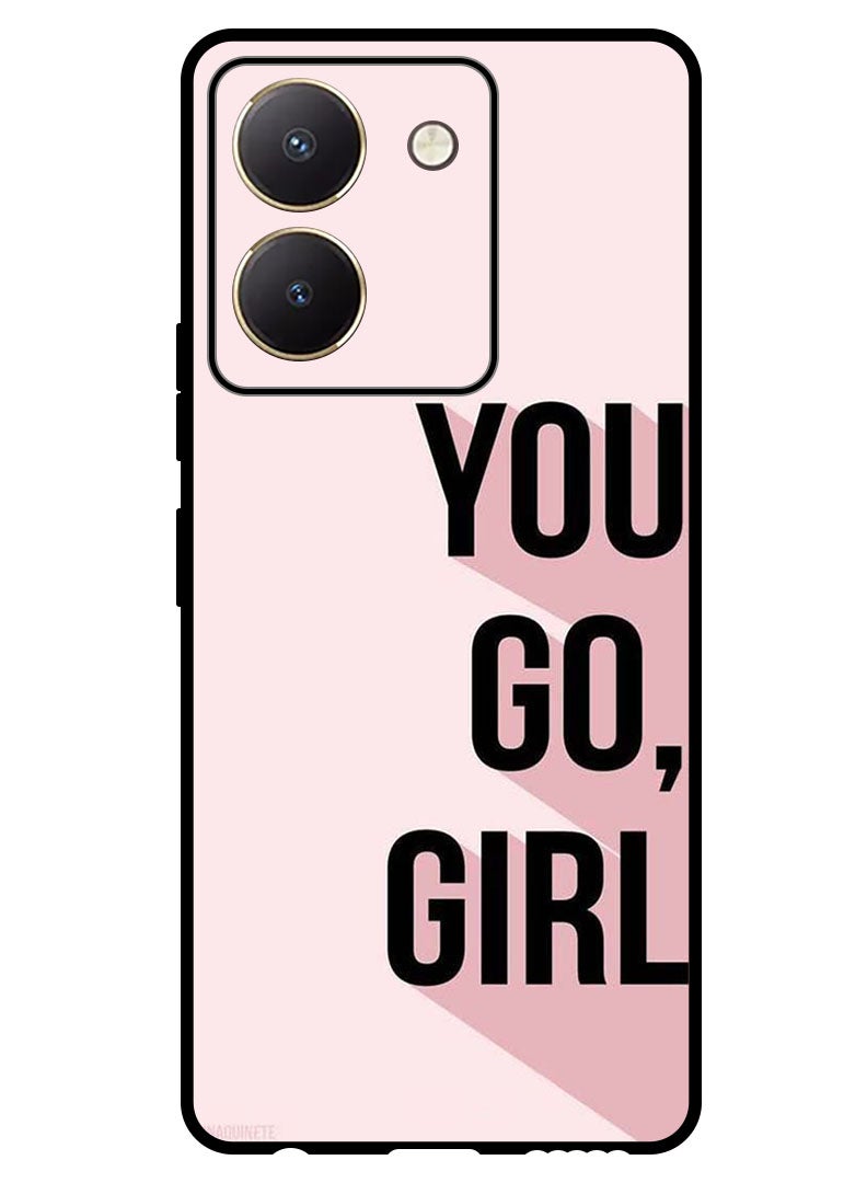 Theodor Protective Case Anti Scratch Shock Proof Bumper Cover For Vivo Y27s You go girl - Image 1