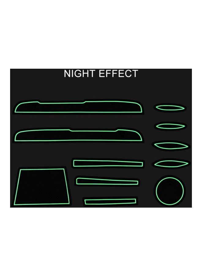 NIBEMINENT 11-Piece Anti-Slip Interior Door Pad Set For Toyota Vios 2017 - Image 5