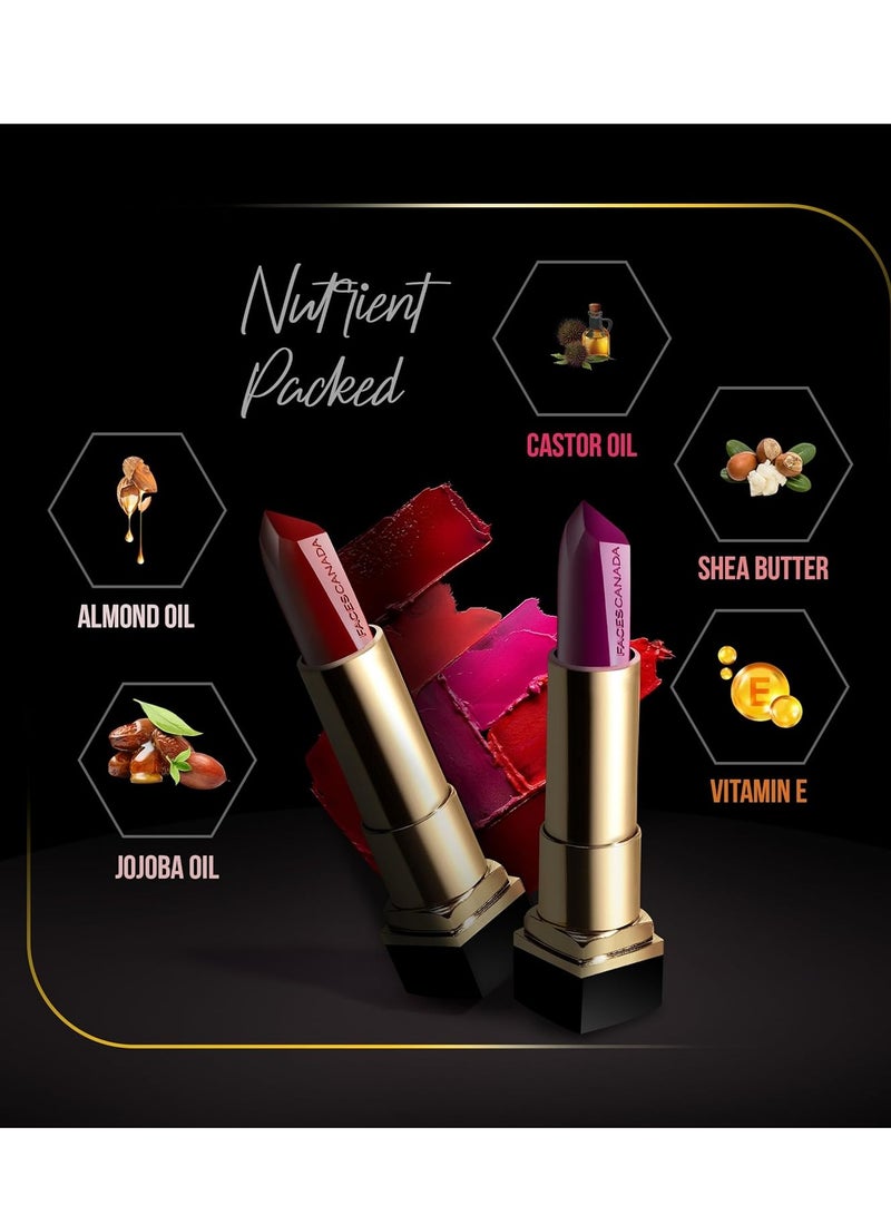 FACES CANADA Comfy Matte Creme Lipstick Over And Out 04 4.2g - Image 5
