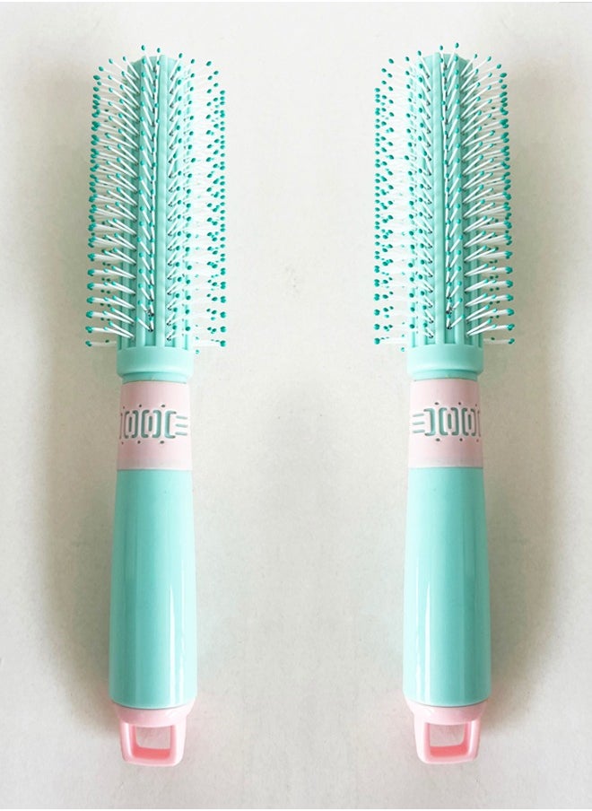 Generic 2pc Portable Magic Handle Hair Comb Anti-Static Massager Hairbrush Detangle Shower  - Image 1