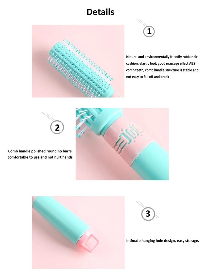 Generic 2pc Portable Magic Handle Hair Comb Anti-Static Massager Hairbrush Detangle Shower  - Image 2
