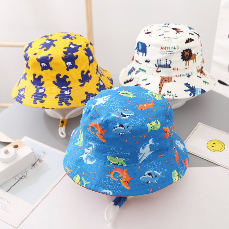 Children'S Hat Boy'S Summer Baby Fisherman Hat Thin Korean Style Middle And Big Children'S Sunshade Big Brim Girls' Fashion Trendy - Image 3