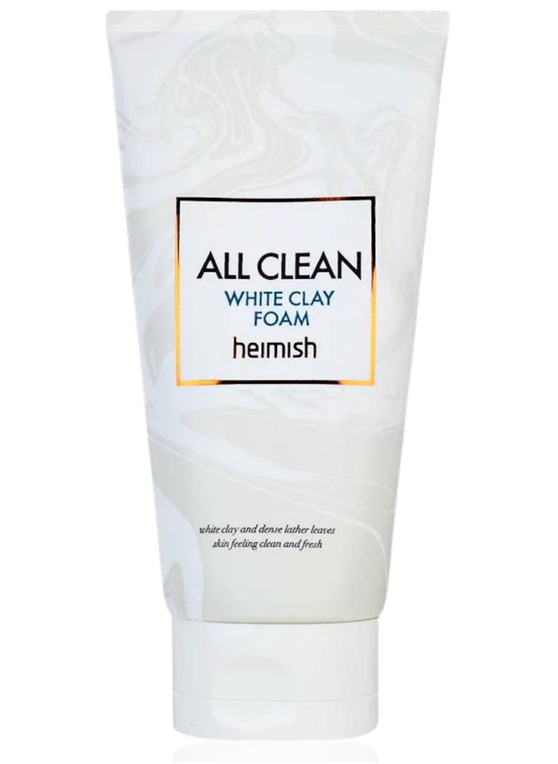 Heimish Heimish All Clean White Clay Foam - 150g | Wash & Exfoliating Facial Cleanser | Daily Care Cleansing Face Wash, Sebum Control, Acne Treatment, Deep Pore Cleansing  - Image 1