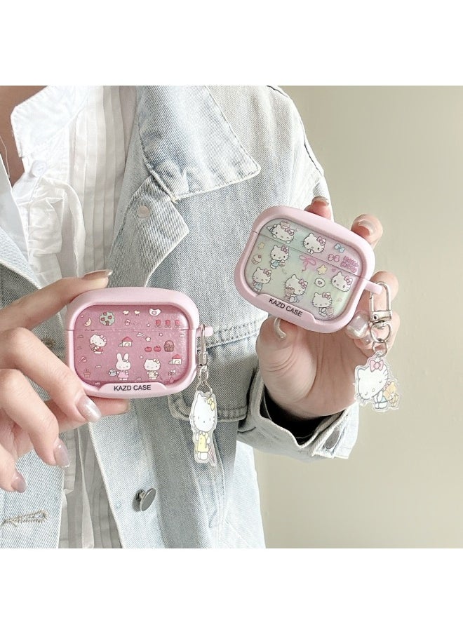 Generic - Hello Kitty Bear For AirPods4 For Apple 2/3 Generation Pro2 Bluetooth Wireless Headset Cute-Color:Pink Kt Bear Single Shell-Applicable Models:Airpods 4th Generation - Image 1