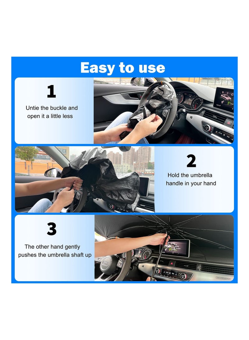 Car Sun Shade Windshield umbrella for Large cars - Image 2