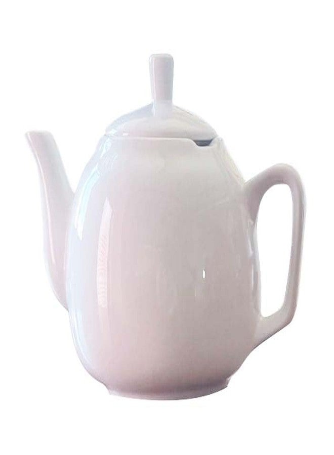 Palais Essentials European Style Ceramic Teapot Coffee Pot Water Pot Porcelain Vintage Gift Tea Pot (Classic White) - Image 5