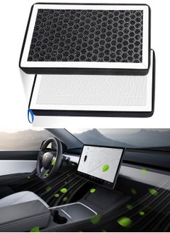 Generic Tesla Model 3 & Model Y HEPA Cabin Air Filter - 2 Pack Replacement for Improved Air Quality in Tesla Vehicles, Compatible with Tesla Air Conditioning System.  - Image 1