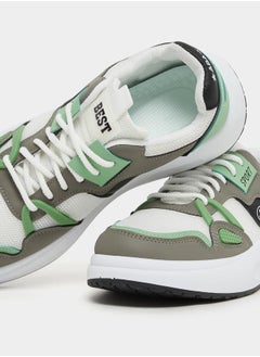 Styli Textured Chunky Sole Lace Up Sneakers by Styli  - Image 3