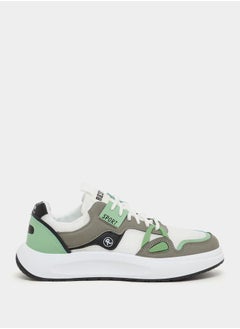 Styli Textured Chunky Sole Lace Up Sneakers by Styli  - Image 1