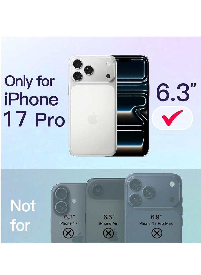 جوميلا حافظة شفافة لجهاز iPhone 17 Pro متوافقة مع MagSafe حماية ضد الخدوش والسقوط غطاء لجهاز iPhone 17 Pro حافظة رقيقة مغناطيسية شفافة لهاتف iPhone 17 Pro بحجم 6.3 إنش - Image 2