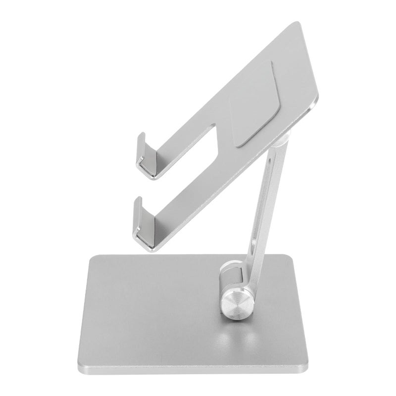 Aluminum Folding Tablet Stand Adjustable Portable Laptop Holder Silver Gray - Image 2