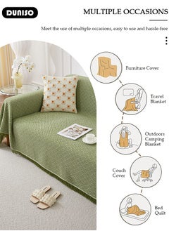 DUNISO 130*180cm Couch Cover,Weave Sofa Cover for Couch,Sectional Couch Covers Sofa Chair Slipcover for Home or Workplace Weave Sofa Towel Cover Tablecloth Carpet Throw Blanket For Bed  - Image 5