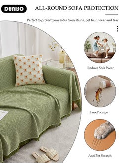 DUNISO 130*180cm Couch Cover,Weave Sofa Cover for Couch,Sectional Couch Covers Sofa Chair Slipcover for Home or Workplace Weave Sofa Towel Cover Tablecloth Carpet Throw Blanket For Bed  - Image 2