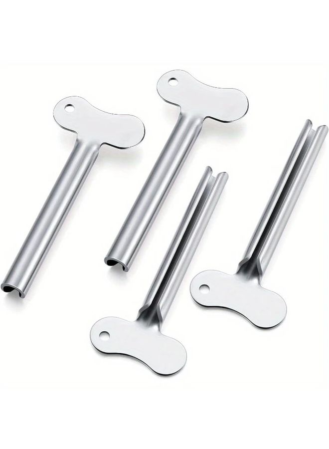 Stainless Steel Silver Toothpaste Squeezer Key 2pcs For Tube Squeezing - Image 1