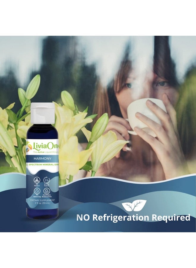 LiviaOne - Harmony Trace Minerals Concentrate - 72+ Minerals, Ionic Liquid Magnesium, Chloride, Potassium | Low Sodium | Energy, Electrolytes, Hydration - 2oz (Pack of 1) - Image 4