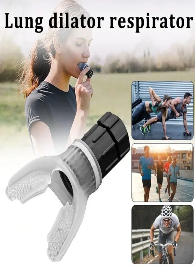 AROAQ Lung Breathing Training Device Face Mouthpiece Respirator Fitness Equipment Air Therapy Device Adjustable Exercise Trainer for Fitness Training Healthy Care Accessories - Image 4