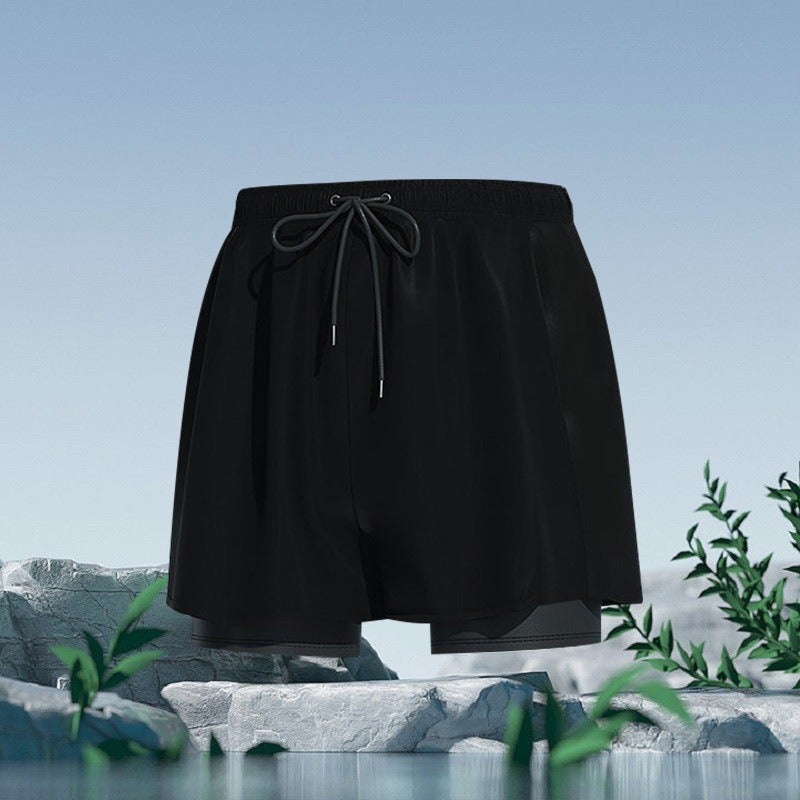 You & You Men's Plus Size Swim Trunks 2026 New Style Anti-Embarrassment Quick-Dry Beach Shorts Hot Spring Swimming Set - Image 1