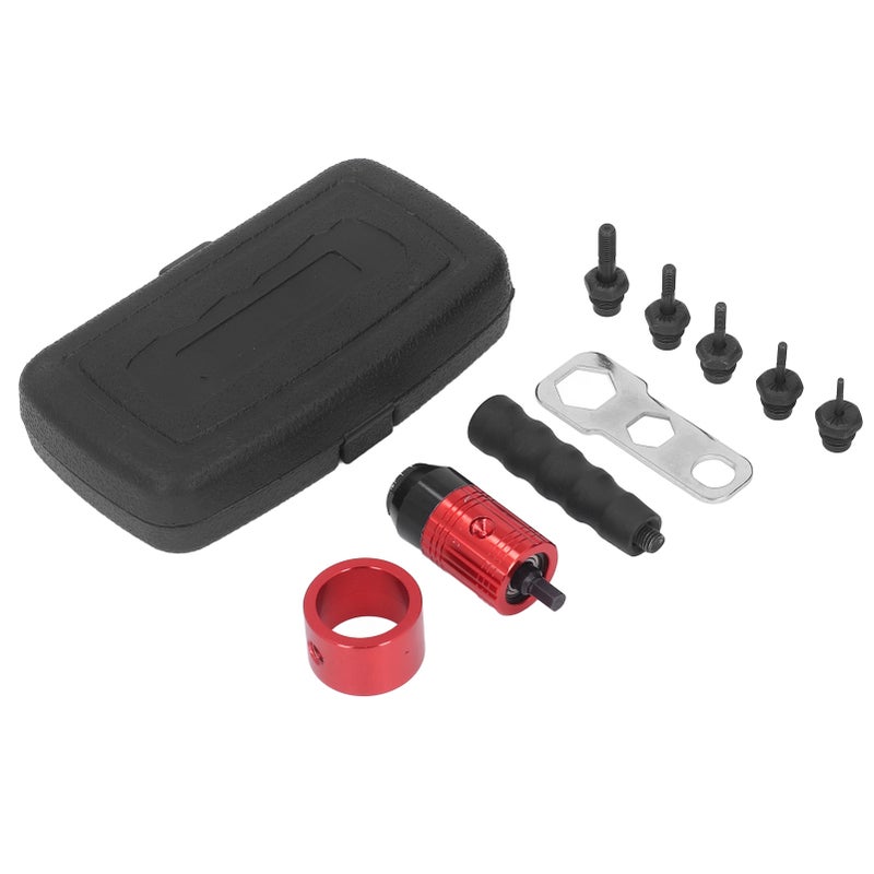 Manual Automatic Nut Gun Adapter Rivet Nut Drill Converter Attachment Tool Kit Clutch Type - Image 1