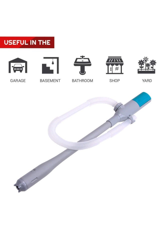 Battery Operated Liquid Transfer Pump with Flexible Discharge Hose, Portable Electric Siphon Pump for Water, Diesel and Non-Corrosive Liquids | Instant Transfer for Garage, Basement and Utility Use T-284 - Image 4