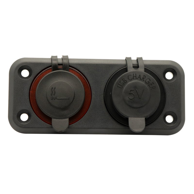 Dual USB Car Charger 105mm*69mm*46.5mm High Durability Waterproof Cover - Easy Installation Versatile Accessory for Trucks RVs Boats Yachts 12V 24V Vehicles - Image 3
