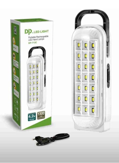 LED Emergency Light Built-in Rechargeable Battery High Capacity 1300mAh Power 4.2 watts