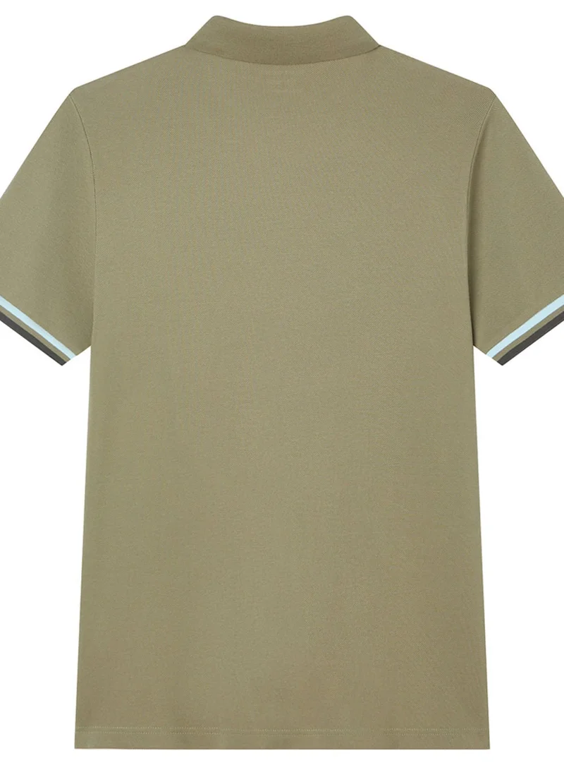 GIORDANO  Men’s Cotton Slim Performance Polo with Small Lion Embroidery for Men | Best Price UAE