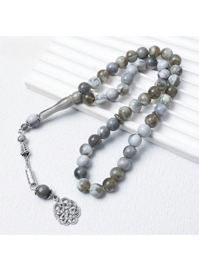 Mecrt Acrylic Islamic Rosary Prayer Beads – 45 Beads Muslim Tasbih - Image 1